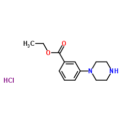 ethyl 3-(piperazin-1-yl)benzoate hydrochloride结构式