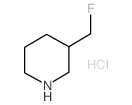 3-(氟甲基)哌啶盐酸盐结构式