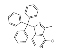 4-chloro-3-methyl-1-trityl-1H-pyrazolo[4, 3-c]pyridine结构式