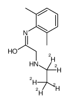 N-(2,6-dimethylphenyl)-2-(1,1,2,2,2-pentadeuterioethylamino)acetamide结构式