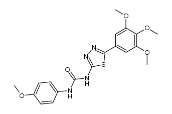 1-(4-methoxyphenyl)-3-(5-(3,4,5-trimethoxyphenyl)-1,3,4-thiadiazol-2-yl)urea Structure