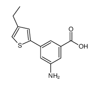 3-amino-5-(4-ethylthiophen-2-yl)benzoic acid Structure