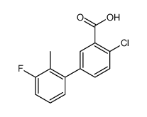 2-chloro-5-(3-fluoro-2-methylphenyl)benzoic acid Structure