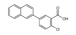 2-chloro-5-naphthalen-2-ylbenzoic acid Structure