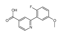 2-(2-fluoro-5-methoxyphenyl)pyridine-4-carboxylic acid Structure