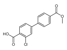 2-chloro-4-(4-methoxycarbonylphenyl)benzoic acid Structure