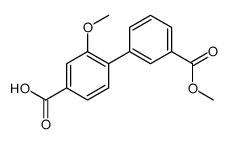 3-methoxy-4-(3-methoxycarbonylphenyl)benzoic acid Structure