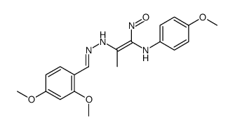 (E)-2-N-[(E)-(2,4-dimethoxyphenyl)methylideneamino]-1-N-(4-methoxyphenyl)-1-nitrosoprop-1-ene-1,2-diamine结构式