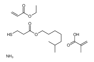 azanium,ethyl prop-2-enoate,3-(6-methylheptoxy)-3-oxopropane-1-thiolate,2-methylprop-2-enoic acid结构式