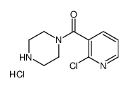(2-Chloro-pyridin-3-yl)-piperazin-1-yl-Methanone hydrochloride structure