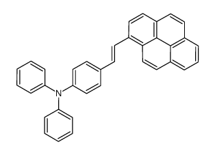 N,N-diphenyl-4-(2-pyren-1-ylethenyl)aniline Structure