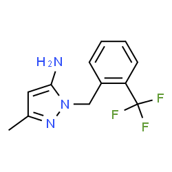 3-Methyl-1-[2-(trifluoromethyl)benzyl]-1H-pyrazol-5-amine picture