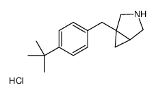 1-[4-(2-Methyl-2-propanyl)benzyl]-3-azabicyclo[3.1.0]hexane hydro chloride (1:1) Structure