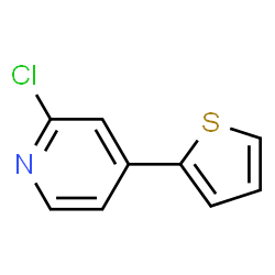 2-氯-4-(噻吩-2-基)吡啶结构式
