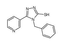 4-benzyl-3-pyridin-3-yl-1H-1,2,4-triazole-5-thione Structure