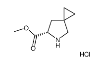 methyl (S)-5-azaspiro[2.4]heptane-6-carboxylate hydrochloride Structure