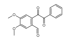 4,5-dimethoxy-2-(2-oxo-2-phenyl-acetyl)-benzaldehyde结构式