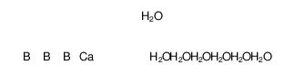 Colemanite (CaH(BO2)3.2H2O) structure