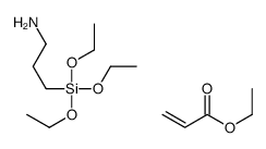 ethyl prop-2-enoate,3-triethoxysilylpropan-1-amine结构式