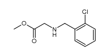 methyl 2-[N-(2-chloro-phenyl)methyl]amino-acetate结构式