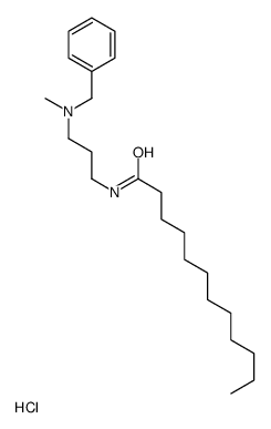 N-[3-[benzyl(methyl)amino]propyl]dodecanamide,hydrochloride结构式