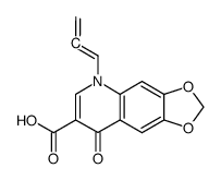 1,4-dihydro-6,7-methylenedioxy-4-oxo-1-propadienylquinoline-3-carboxylic acid Structure