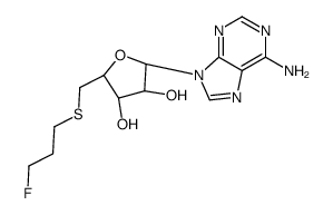 5'-deoxy-5'-((2-monofluoroethyl)thio)adenosine结构式