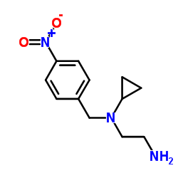 N-Cyclopropyl-N-(4-nitrobenzyl)-1,2-ethanediamine结构式