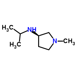(3R)-N-Isopropyl-1-methyl-3-pyrrolidinamine Structure