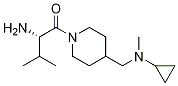 (S)-2-AMino-1-{4-[(cyclopropyl-Methyl-aMino)-Methyl]-piperidin-1-yl}-3-Methyl-butan-1-one结构式