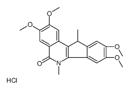 2,3,8,9-tetramethoxy-6,11-dimethyl-11H-indeno[1,2-c]isoquinolin-5-one,hydrochloride Structure