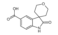 2-oxo-2',3',5',6'-tetrahydrospiro[indoline-3,4'-pyran]-5-carboxylic acid结构式