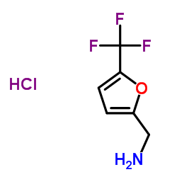 1-[5-(Trifluoromethyl)-2-furyl]methanamine hydrochloride (1:1)结构式