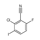 2-chloro-6-fluoro-3-iodobenzonitrile结构式