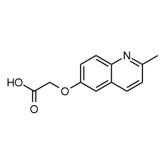 (2-Methyl-quinolin-6-yloxy)-aceticacid Structure