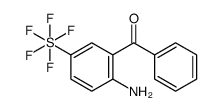 [2-Amino-5-(pentafluoro-λ6-sulfanyl)phenyl](phenyl)methanone Structure