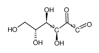 D-[1,3-(13)C]-glucosone Structure