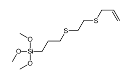 trimethoxy-[3-(2-prop-2-enylsulfanylethylsulfanyl)propyl]silane结构式