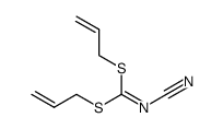 [bis(prop-2-enylsulfanyl)methylideneamino]formonitrile Structure