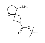 叔-丁基 8-氨基-5-氧杂-2-氮杂螺[3.4]辛烷-2-甲酸基酯结构式