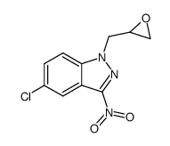 5-Chlor-1-(2,3-epoxypropyl)-3-nitroindazol Structure