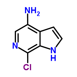 7-Chloro-1H-pyrrolo[2,3-c]pyridin-4-amine结构式