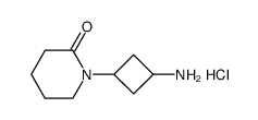 1-(3-Aminocyclobutyl)Piperidin-2-One Hydrochloride Structure