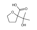 2-(2-hydroxypropan-2-yl)tetrahydrofuran-2-carboxylic acid结构式