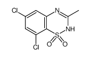 6,8-dichloro-3-methyl-2H-benzo[e][1,2,4]thiadiazine 1,1-dioxide structure