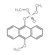 9-dimethoxyphosphoryloxy-10-methoxy-anthracene结构式