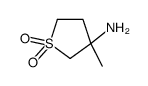 3-methyl-1,1-dioxothiolan-3-amine结构式