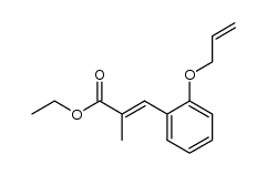 ethyl 3-(2-(allyloxy)phenyl)-2-methylacrylate Structure