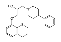 1-(3,4-dihydro-2H-thiochromen-8-yloxy)-3-(4-phenylpiperidin-1-yl)propan-2-ol Structure