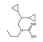 Thiourea,N-(2,2-dicyclopropylethyl)-N-propyl- Structure